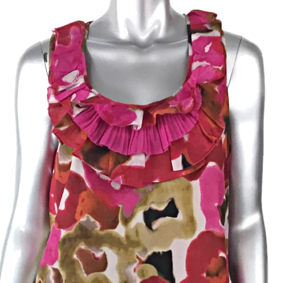 COPY - Loft Ann Taylor Pink Floral Shift Dress LP - Picture 3 of 4